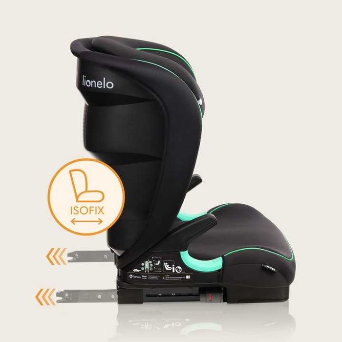 Lionelo Neal Fotelik Samochodowy iSize 100-150c 15-36 ODCHYLANY ISOFIX