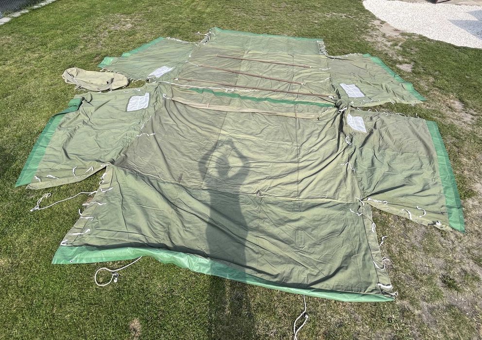 Namiot wojskowy 6 osobowy 3.9 x 2.8 m N6 harcerstwo biwak survival