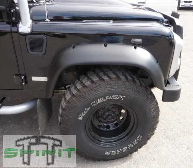 Kit abas de roda Land Rover Defender 12cm - Plástico ABS