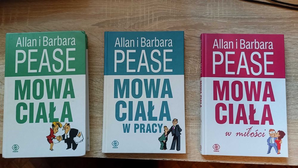 Zestaw 3 książek Mowa Ciała - Allan i Barbara Pease | Komplet