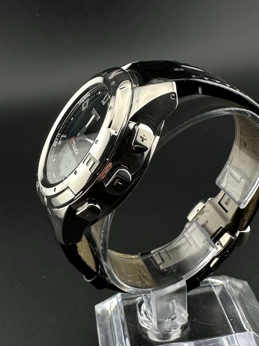 Dsmski zegarek Tissot T-Touch II Lady Polished Titanium Diamonds