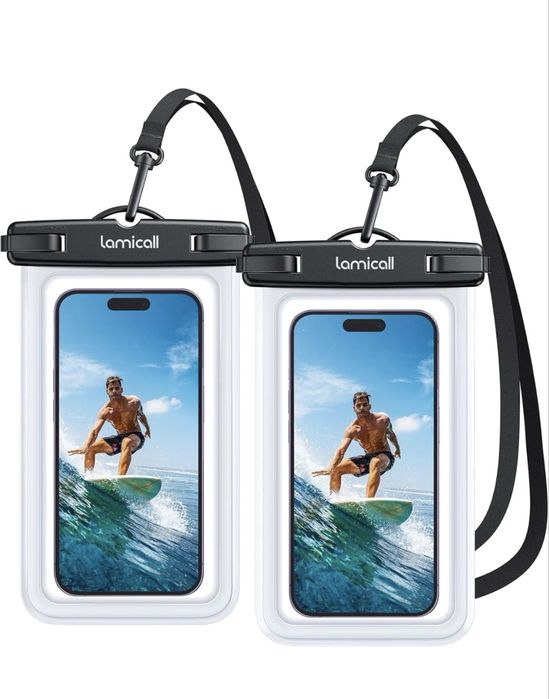 Lamicall Capa Impermeável Móvel, IPX8 Bolsa Impermeável Móvel - 2 Unidades