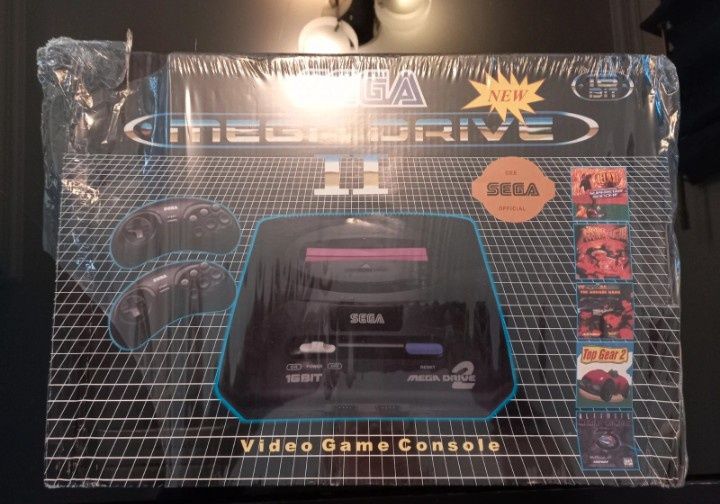 Megadrive 2 completa na caixa com jogos na memória (clone)