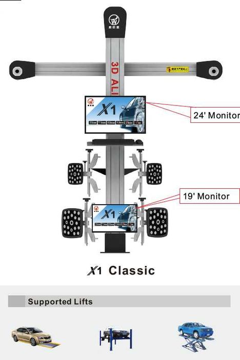 Стенд розвал-сходження для СТО 3D TST-TECH X1 Classic новий, гарантія!
