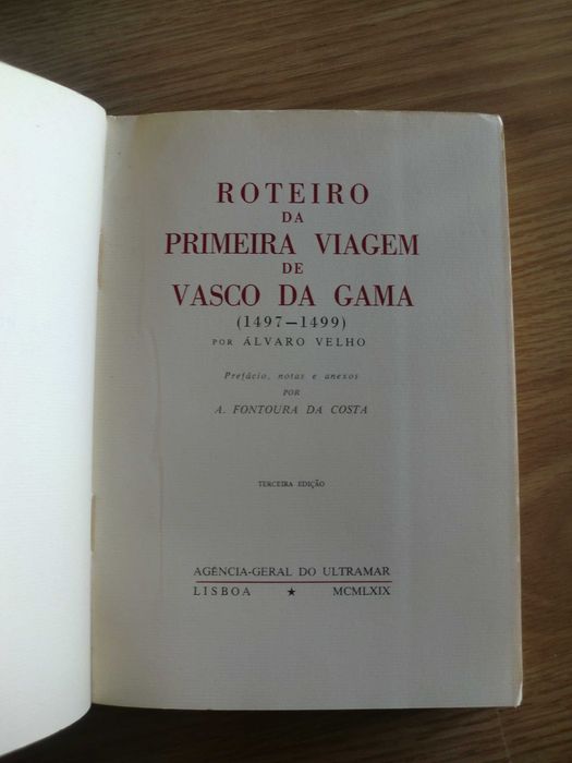 Roteiro da Primeira Viagem de Vasco da Gama  
por Álvaro Velho