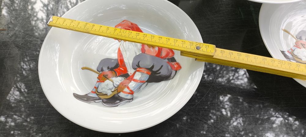 Talerze Kpm Krister Germany . Vintage Santa Claus .