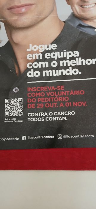 Cartaz da Liga Portuguesa contra o Cancro  - Cristiano Ronaldo
