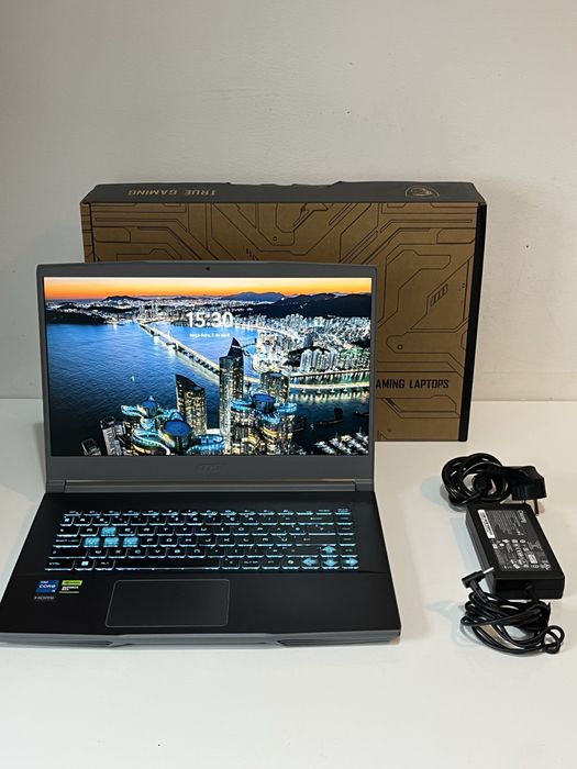 Portátil Gaming/Edição MSI Thin 15 | RTX 3050 | Upgrade 32GB RAM | Na Caixa