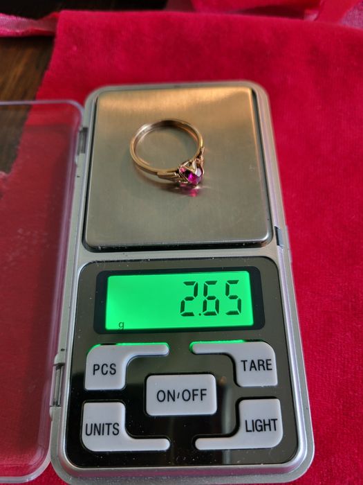 Pierscionek złoto próby 583 vintage retro