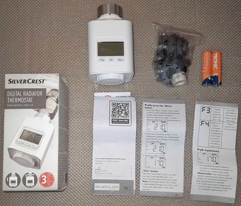 Termostat grzejnikowy marki SilverCrest