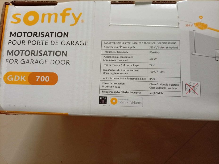 Napęd do bramy garażowej Somfy GDK 700, nowy