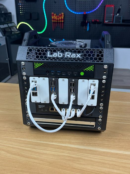 модульна міні-стійка для HomeLab (Raspberry Pi/mini-PC/мережа)