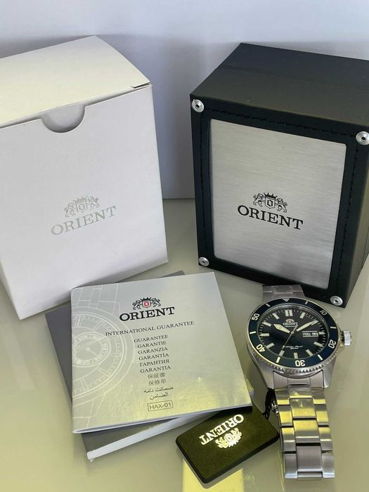 Orient Mako III Automatico - Mostrador Azul - Vidro Safira