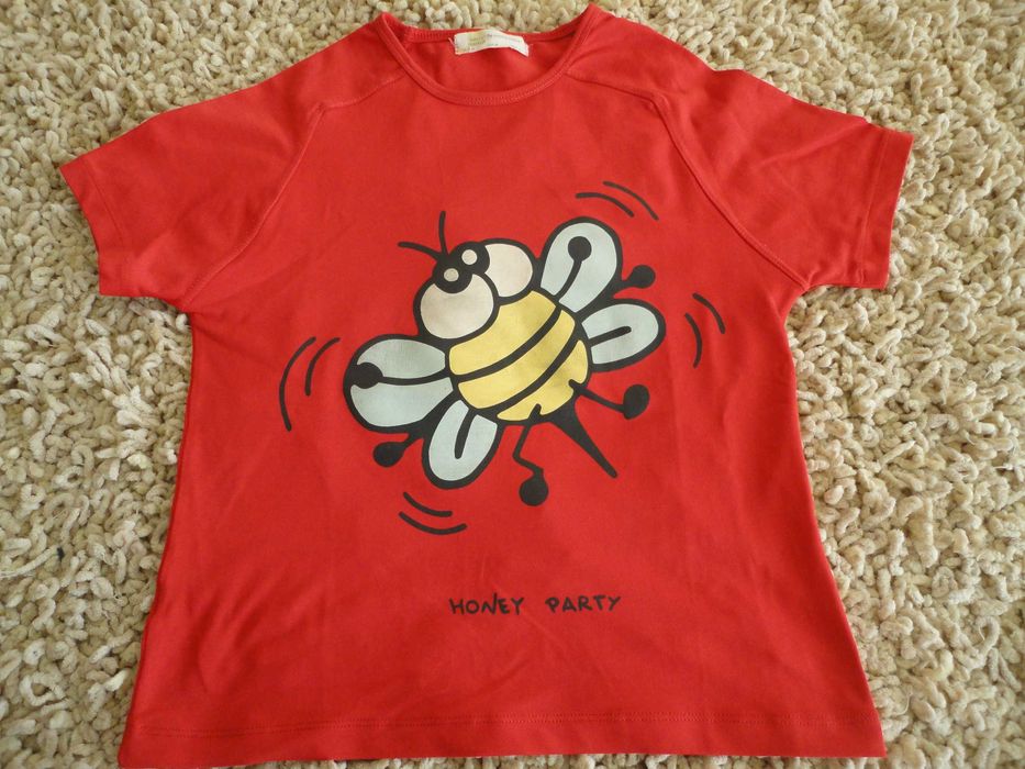 T-shirt vermelha "Abelha" Zara Trafaluc tamanho M