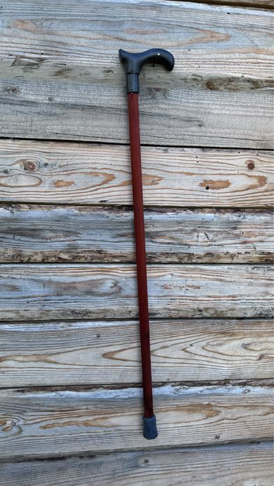 Тростина для ходьби, палиця, трость, деревʼяна, із дерева, з ручкою