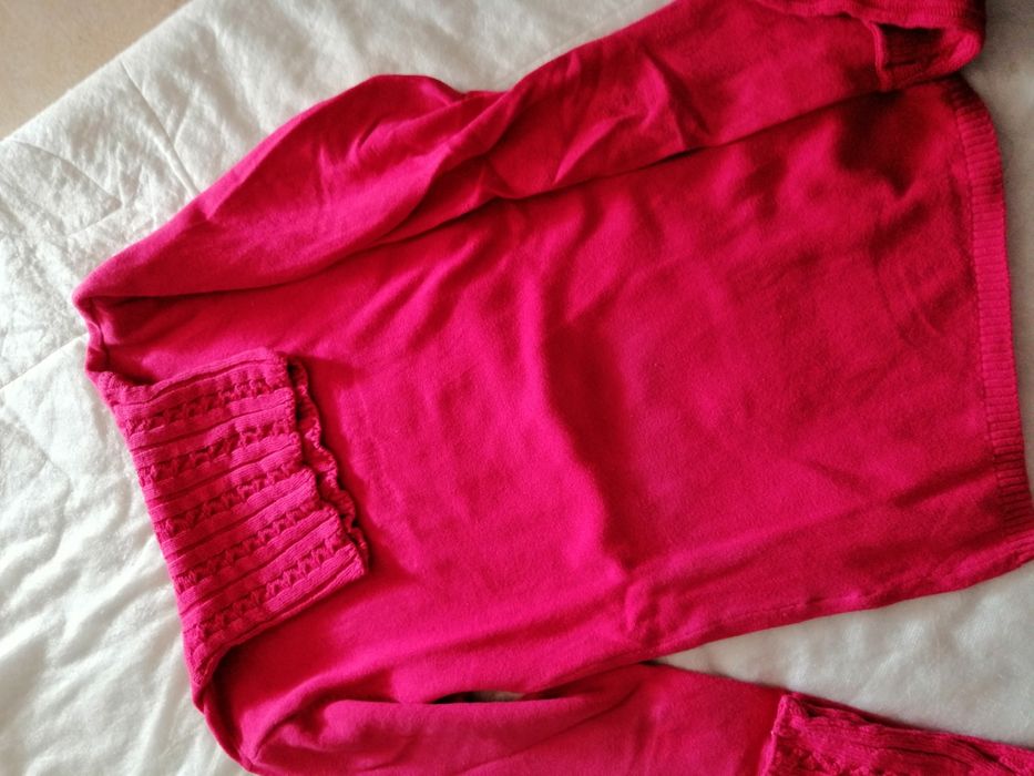 Camisola de malha com gola