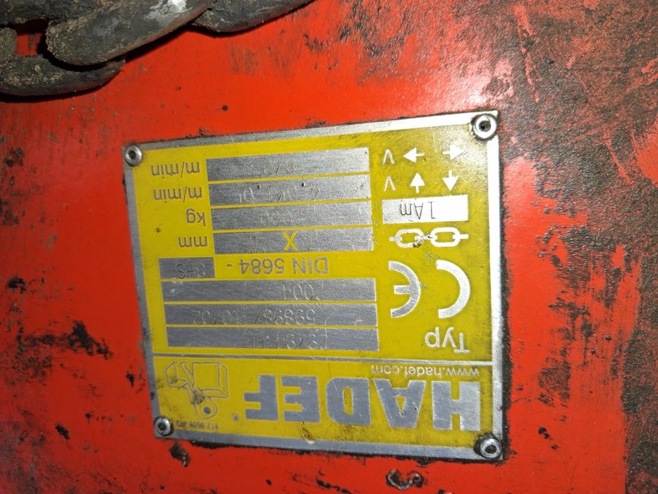 Тельфер Hadef 2т цепний