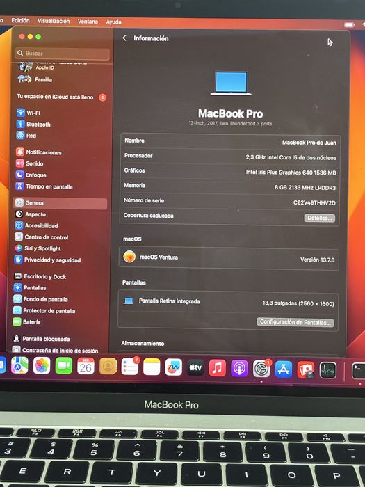 MacBook Pro 13’’ 2017 Precio Negociavel