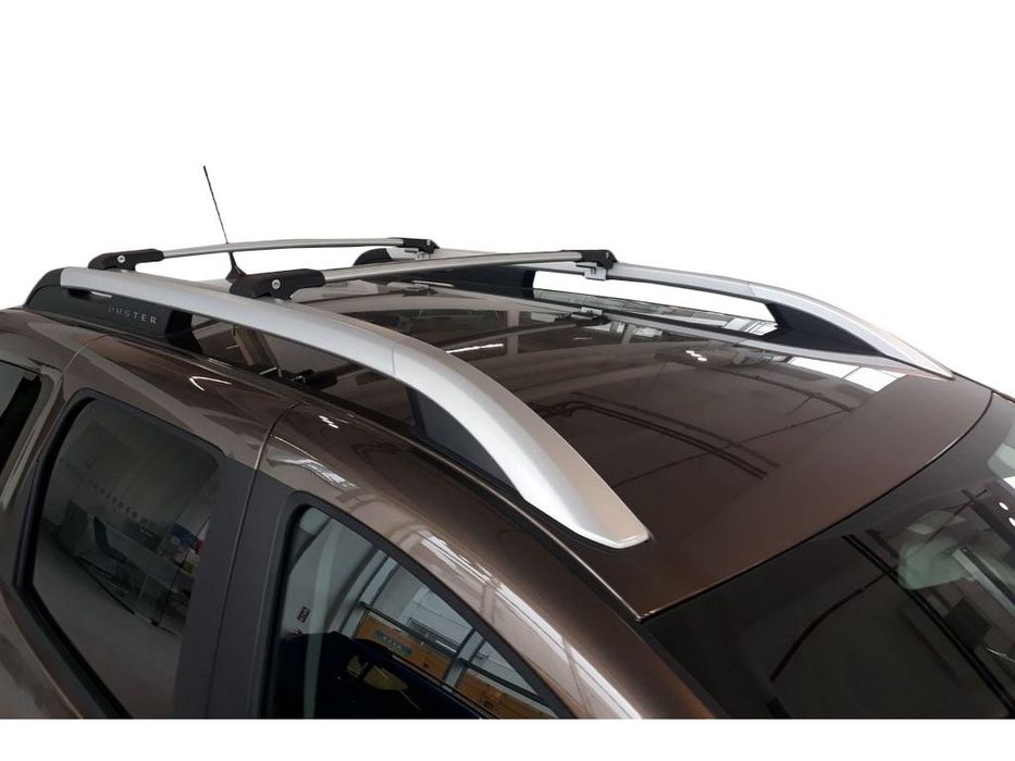 Перемички на рейлінг під ключ Wingbar V1 Erkul для Renault Duster 2018-2024 рр. Алюміній + пластик (2 шт)