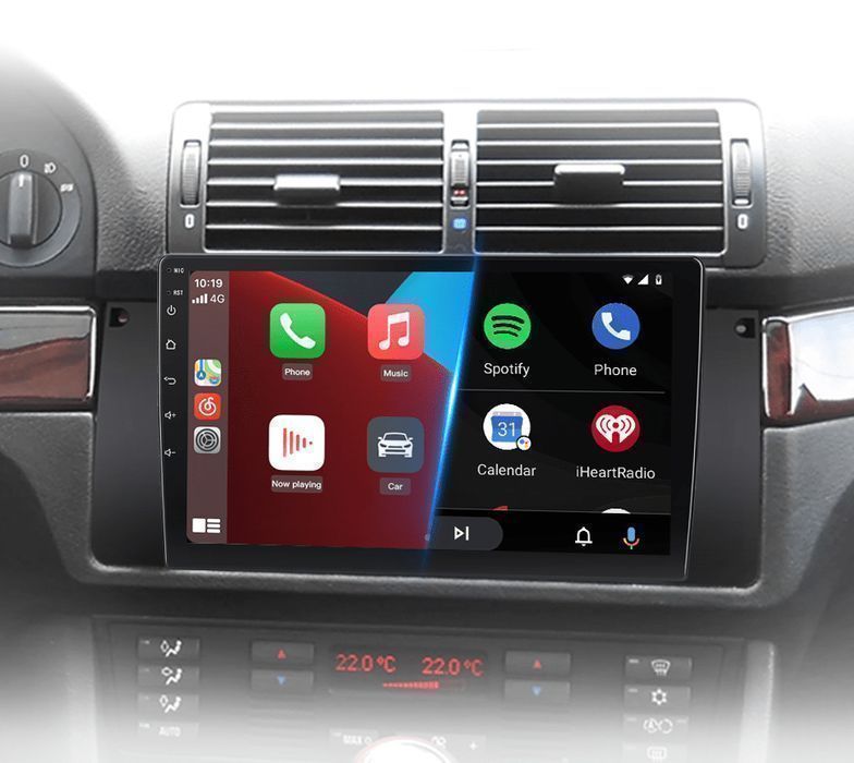BMW 5 E39 X5 E53 M5 – Radio Android 15 9” CarPlay Android Auto 4GB/64GB GPS Nawigacja Stacja Multimedialna WiFi Bluetooth DSP 4G LTE PL