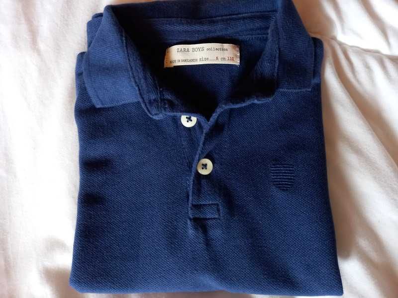 Polo azul escuro 5 anos Zara