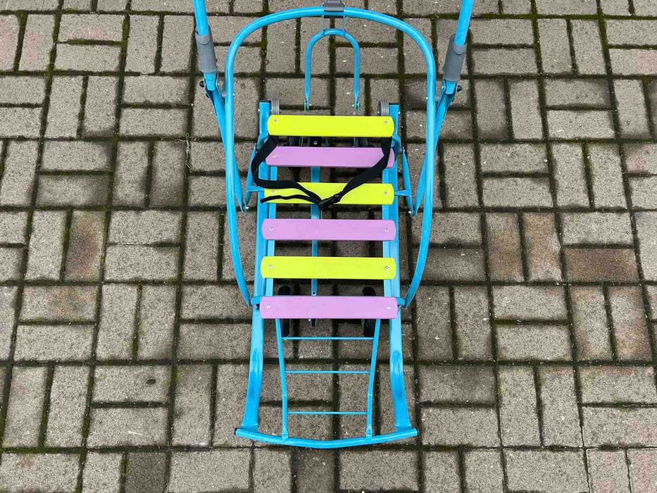 Дитячі санки на колесах Мрія,санки,санки на колесах різні кольори