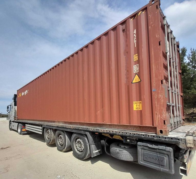 Kontener morski, magazynowy 40 ft. HC używany (2021/22)+ transport