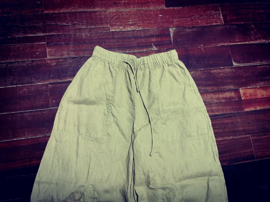 Calças de  linho