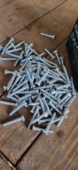 Wkręt do drewna z łbem 6-kątnym, m12x60 - 110 szt.