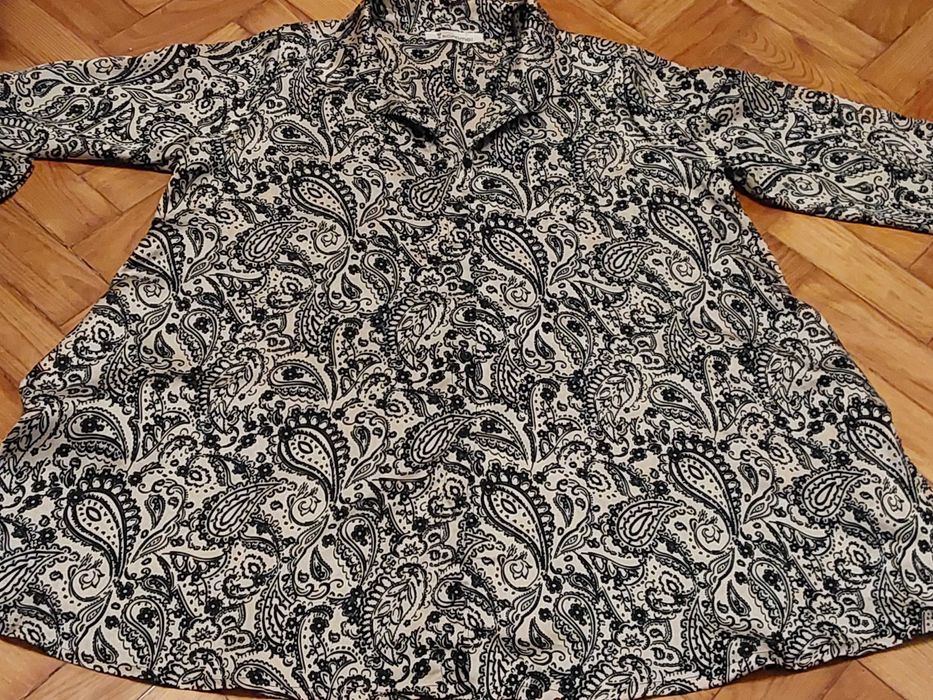 Blusa Túnica preto e bege da Trendy Karamel