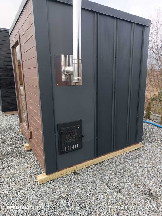 Sauna Ogrodowa Hot Tub Piec na Drewno 200x230cm CAŁA POLSKA
