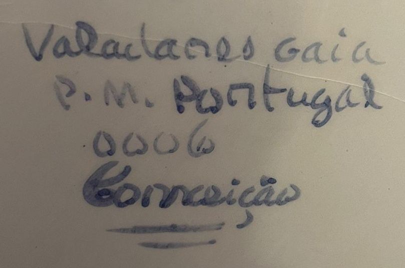 Pratão em faiança Valadares V.N.Gaia