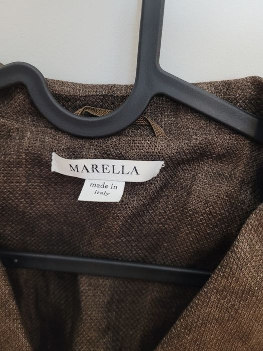 lniany żakiet marynarka Marella made in italy fashion moda zalando y2k