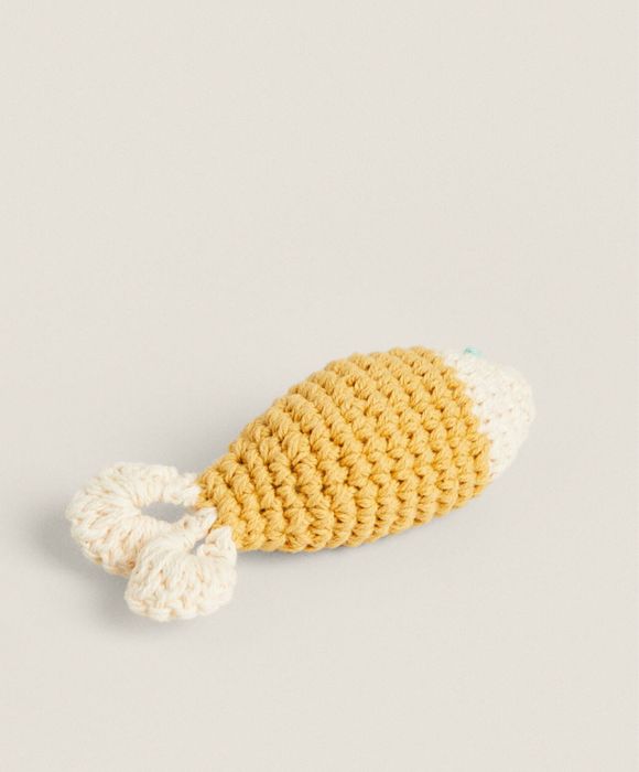 Brinquedo Peixe Croché Animais De Estimação Zara Home NOVO