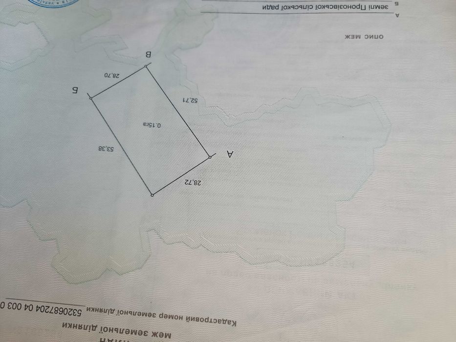 Продам земельну ділянку
