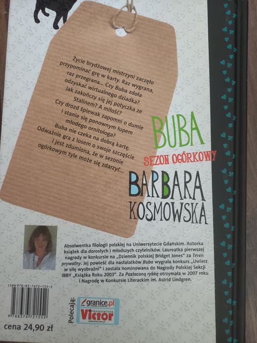 Książki Buba i Buba Sezon Ogórkowy Barbara Kosmowska