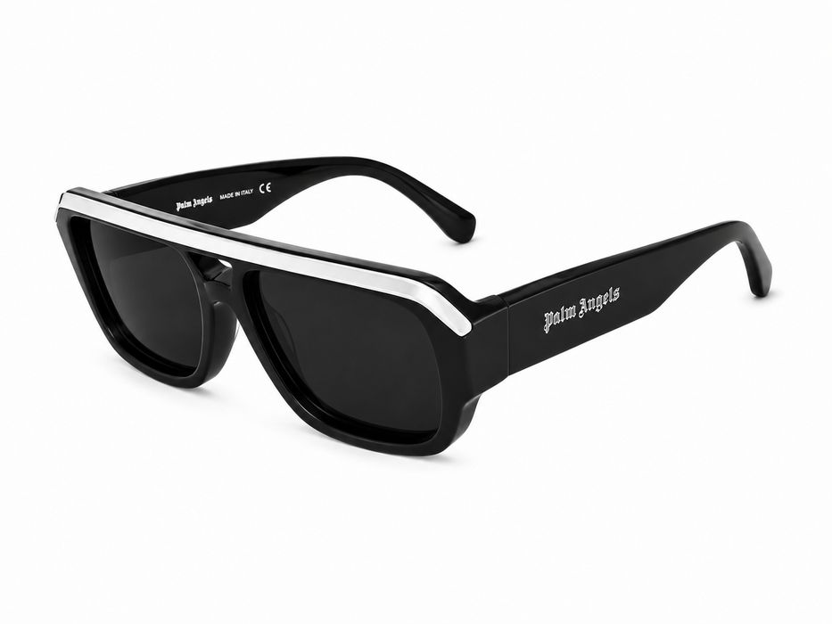 Okulary przeciwsłoneczne Palm Angels PERI062S24PLA0011007 prostokątne