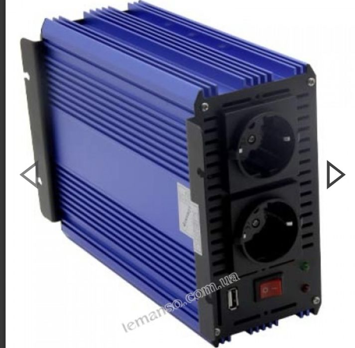 Інвертор 1000W 1200VA з 12V на 220V чиста(правильна) синусоіда LM40100