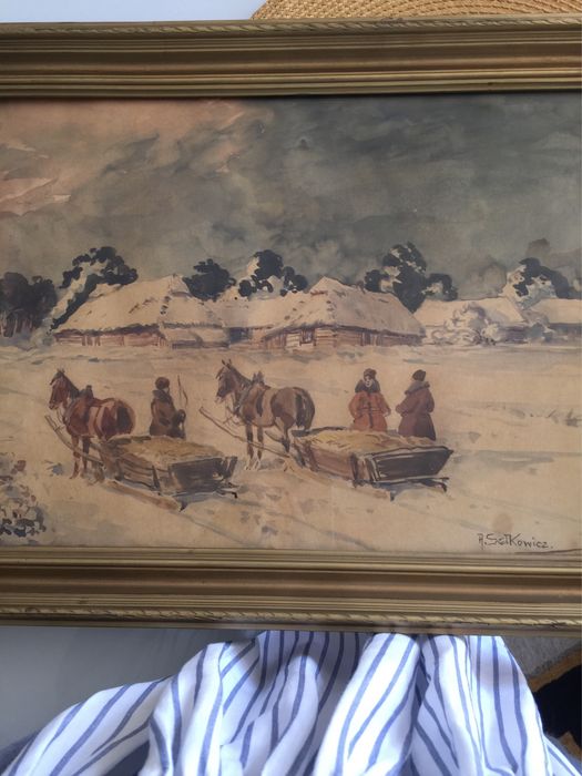 Malarstwo polskie oryginał,Marian Czyżewski, Adam Setkowicz.