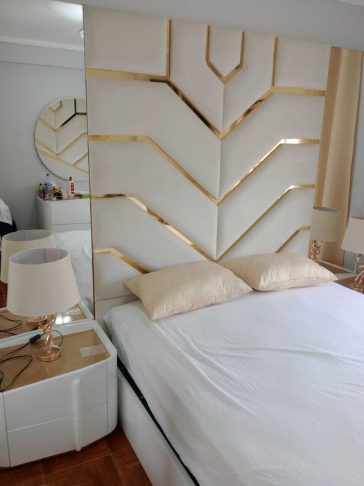 Quarto casal cabeceira ao teto - NOVO - FABRICA