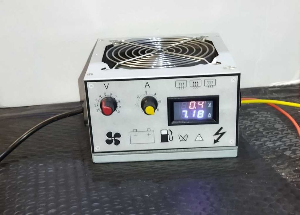 Зарядний пристрій \ універсальний блок живлення 0-20V, 0-7A