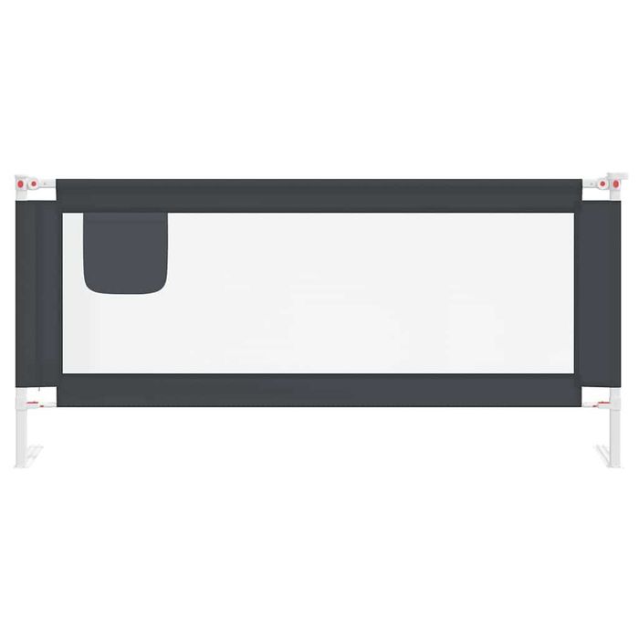 NOVO - Barra segurança p/ cama infantil tecido 200x25 cm cinza-escuro