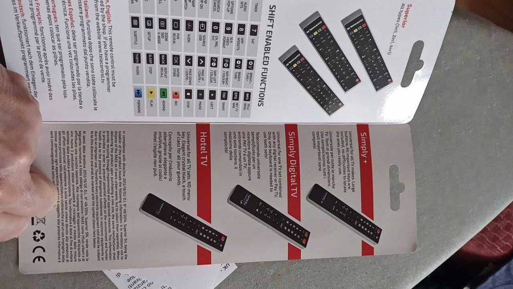 Comando Programável 4 in 1 Superior. Novo.