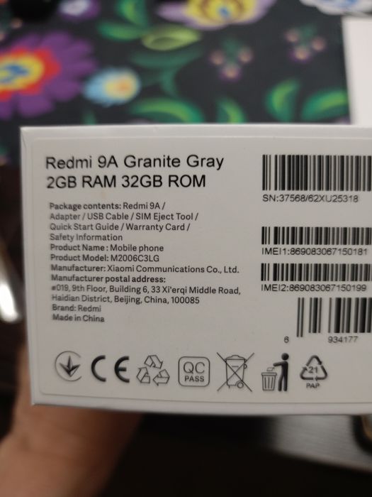 Redmi 9 A Granitę Gray