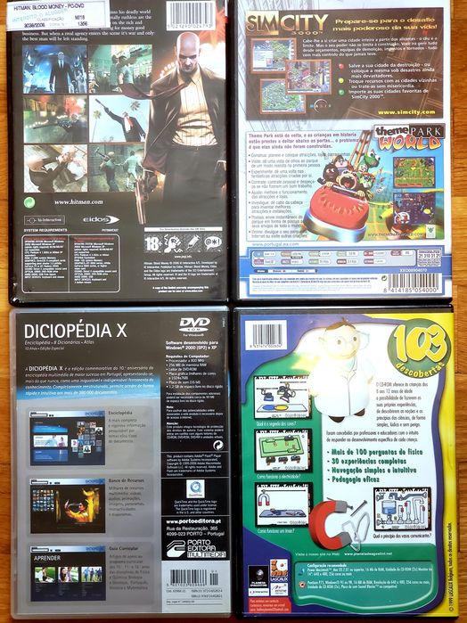 Jogos, programas didácticos p/ computador