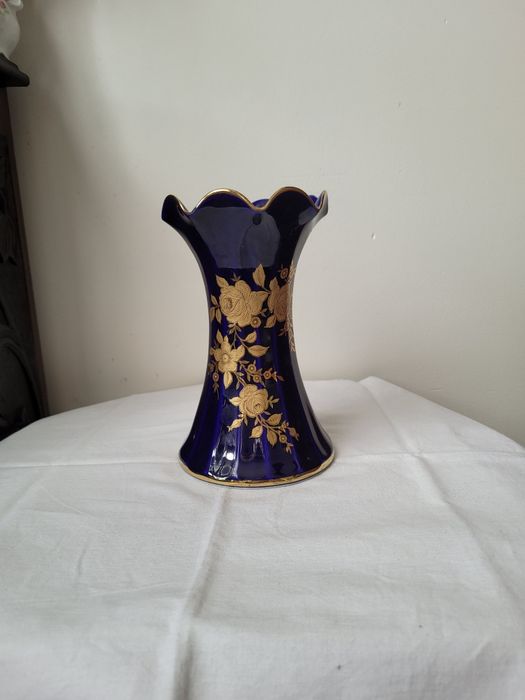 Wazon flakon kobalt WUNSIEDEL 20 cm