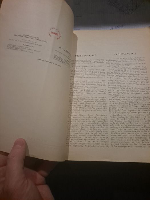 GUS Statystyka życia umysłowego 1934