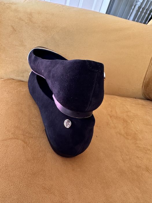 Tommy Hilfiger balerinki, czarne, skora