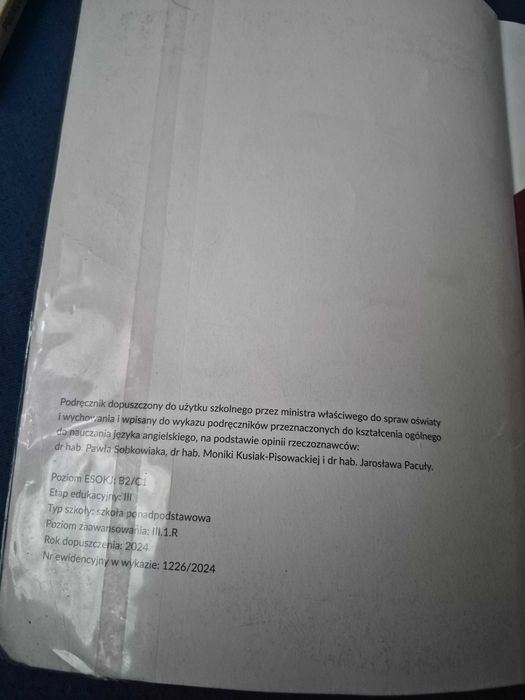 Repetytorium język angielski poziom rozszerzony