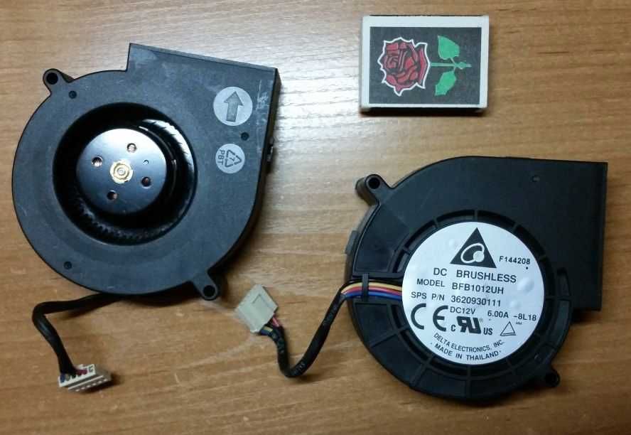 Вентилятор 97мм,  12V 6A (72W) улитка Delta BFB1012UH  мощнейший